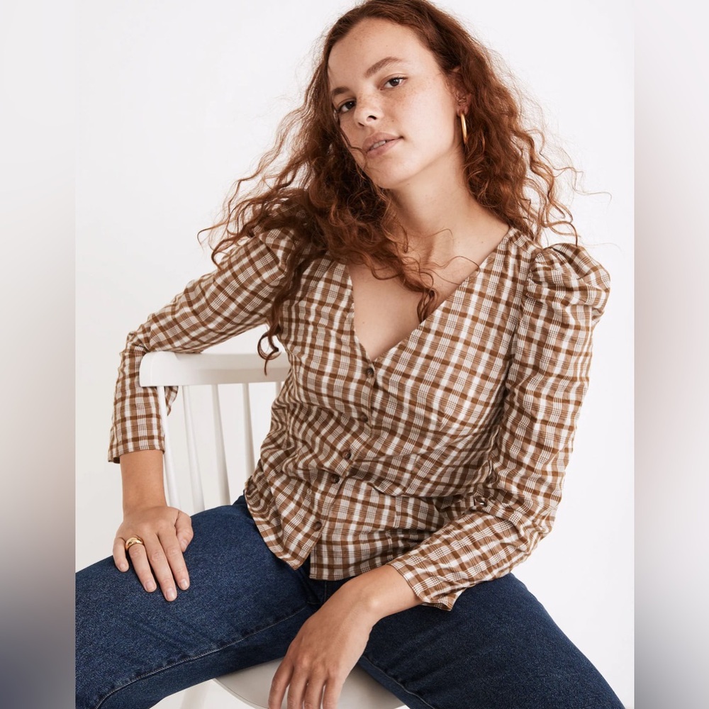 Westover Top in Sandown Plaid